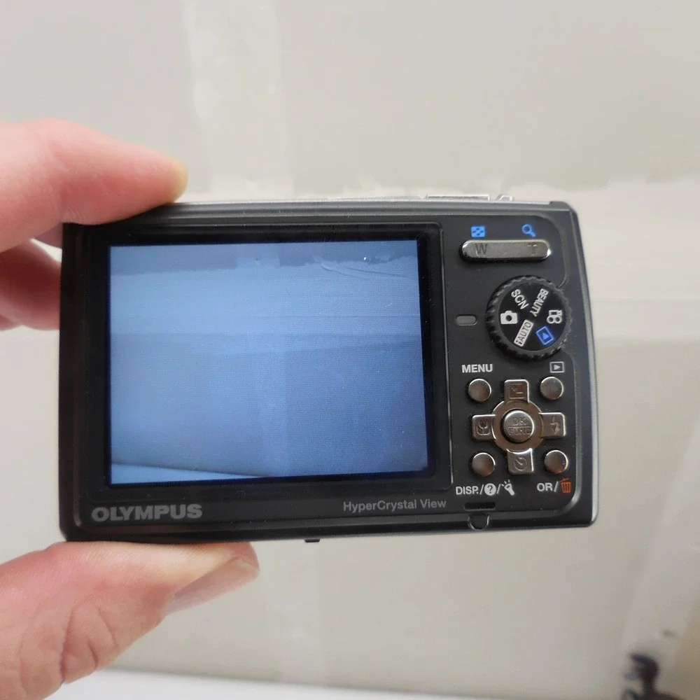 Olympus Stylus Tough-6000 Blue 10MP Digital Camera Bundle Shockproof Waterproof